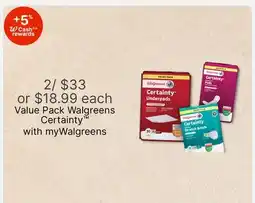 Walgreens Walgreens Certainty offer