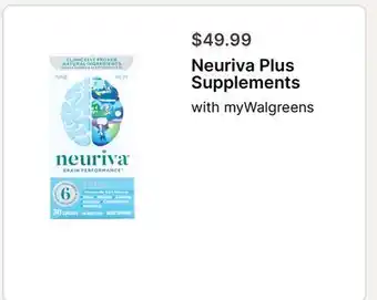 Walgreens Neuriva Plus Supplements offer