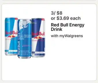 Walgreens Red Bull Energy Drink offer