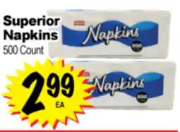 Superior Grocers Superior Napkins offer