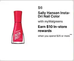 Walgreens Sally Hansen Insta-Dri Nail Color offer