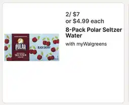 Walgreens 8-Pack Polar Seltzer Water offer