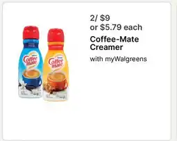 Walgreens Coffee-Mate Creamer offer