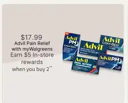 Walgreens Advil Pain Relief offer