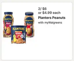 Walgreens Planters Peanuts offer