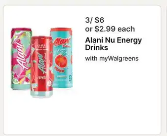 Walgreens Alani Nu Energy Drinks offer