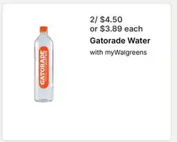 Walgreens Gatorade Water offer