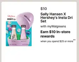 Walgreens Sally Hansen X Hershey's Insta Dri Set offer