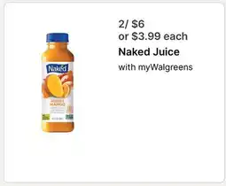 Walgreens Naked Juice offer