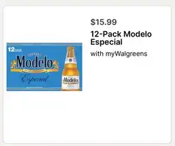 Walgreens 12-Pack Modelo Especial offer