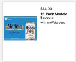 Walgreens 12-Pack Modelo Especial offer