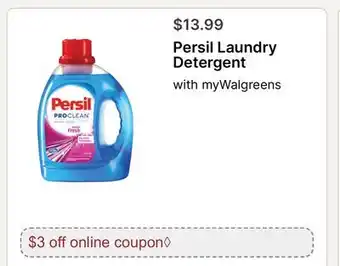 Walgreens Persil Laundry Detergent offer