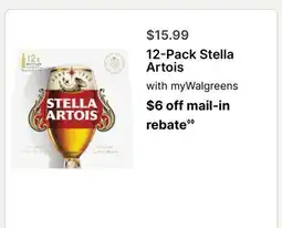 Walgreens 12-Pack Stella Artois offer