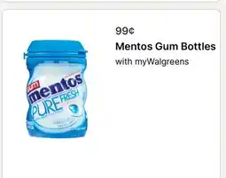 Walgreens Mentos Gum Bottles offer