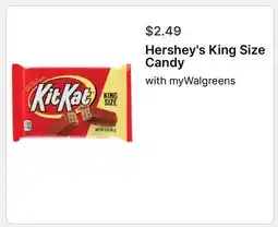 Walgreens Hershey's King Size Candy offer