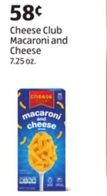 Aldi Cheese Club Macaroni and Cheese offer