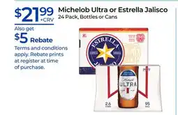 Rite Aid Michelob Ultra or Estrella Jalisco offer