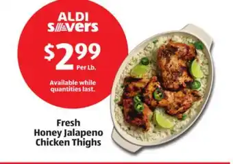 Aldi Fresh Honey Jalapeno Chicken Thighs offer