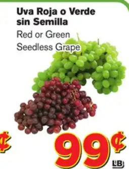 El Super Fresh Red or Green Seedless Grape offer