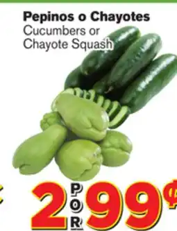 El Super Fresh Cucumbers or Chayote Squash offer