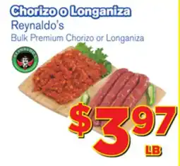 El Super Fresh Bulk Premium Chorizo or Longaniza offer