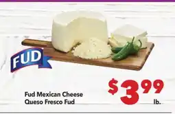 Vallarta Supermarkets Fud Mexican Cheese/Queso Fresco Fud offer