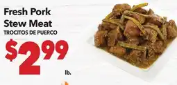 Vallarta Supermarkets Fresh Pork Stew Meat / TROCITOS DE PUERCO offer