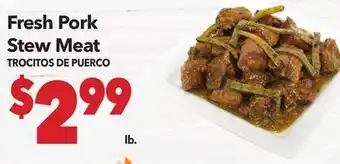 Vallarta Supermarkets Fresh Pork Stew Meat / TROCITOS DE PUERCO offer