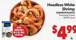 Vallarta Supermarkets Headless White Shrimp/CAMARON BLANCO offer