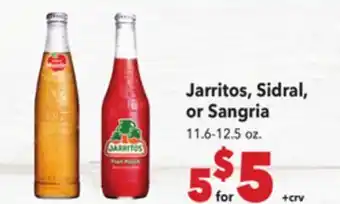 Vallarta Supermarkets Jarritos, Sidral, or Sangria offer