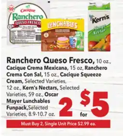 Vallarta Supermarkets Ranchero Queso Fresco offer