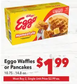 Vallarta Supermarkets Eggo Waffles or Pancakes offer