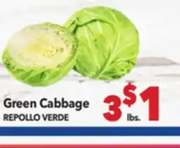 Vallarta Supermarkets Green Cabbage / REPOLLO VERDE offer