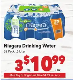 Vallarta Supermarkets Niagara Drinking Water offer