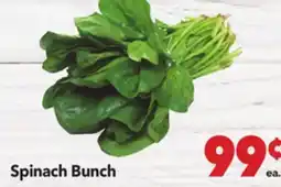 Vallarta Supermarkets Spinach Bunch offer