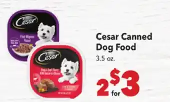 Vallarta Supermarkets Cesar Canned Dog Food offer