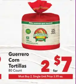 Vallarta Supermarkets Guerrero Corn Tortillas offer