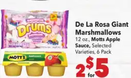 Vallarta Supermarkets De La Rosa Giant Marshmallows offer