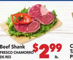 Vallarta Supermarkets Beef Shank | FRESCO CHAMORRO DE RES offer