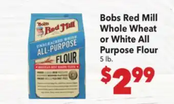 Vallarta Supermarkets Bobs Red Mill Whole Wheat or White All Purpose Flour offer