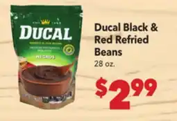 Vallarta Supermarkets Ducal Black & Red Refried Beans offer