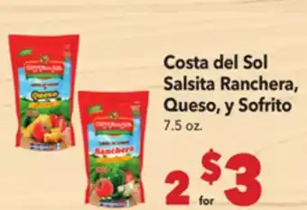 Vallarta Supermarkets Costa del Sol Salsita Ranchera, Queso, y Sofrito offer