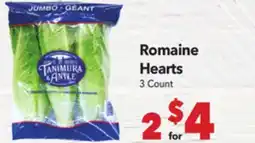 Vallarta Supermarkets Romaine Hearts offer