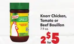 Vallarta Supermarkets Knorr Chicken, Tomato or Beef Bouillon offer