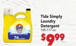 Vallarta Supermarkets Tide Simply Laundry Detergent offer