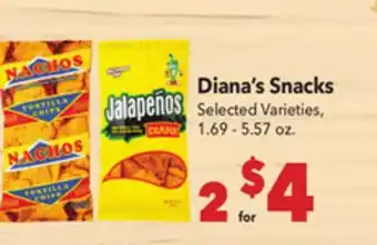 Vallarta Supermarkets Diana's Snacks offer