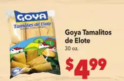 Vallarta Supermarkets Goya Tamalitos de Elote offer
