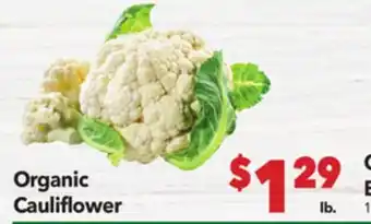 Vallarta Supermarkets Organic Cauliflower offer