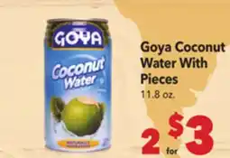 Vallarta Supermarkets Goya Coconut Water With Pieces offer