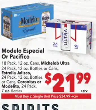 Vallarta Supermarkets Modelo offer